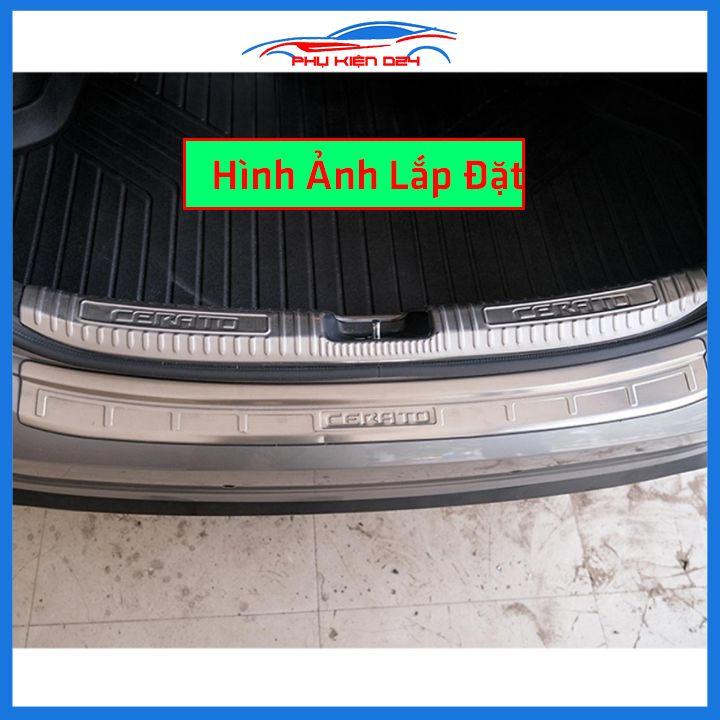Ốp chống trầy cốp Cerato 2019-2020-2021-2022 inox sáng bóng bảo vệ xe chống va đập