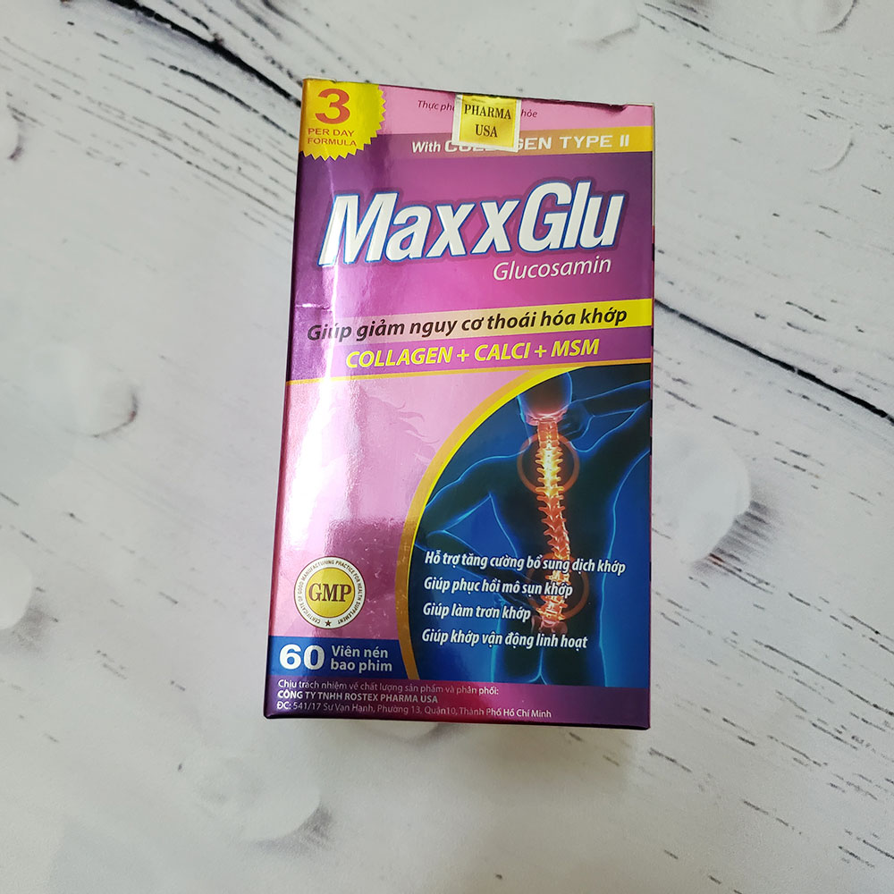 viên uống MaxxGlu giảm đau xương khớp, bổ sung dịch khớp và giảm nguy cơ thoái hoá khớp