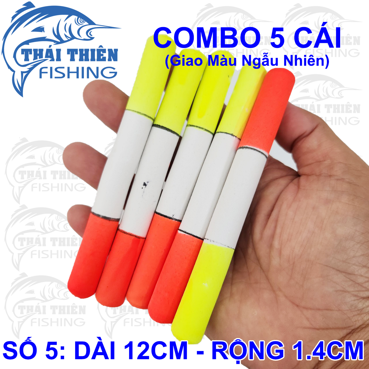 Combo 5 Chiếc Phao Câu Cá Bằng Mút Xốp Loại Chạy Xuyên Tâm Từ Số 0 Đến Số 10