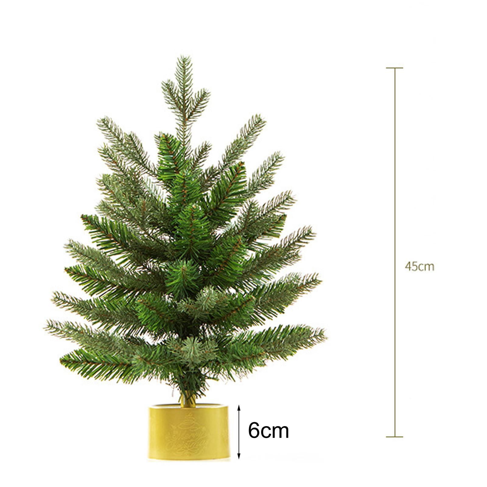 Mini Christmas Tree with Lights Centerpiece Flocked Christmas Tree for Desk Table Top