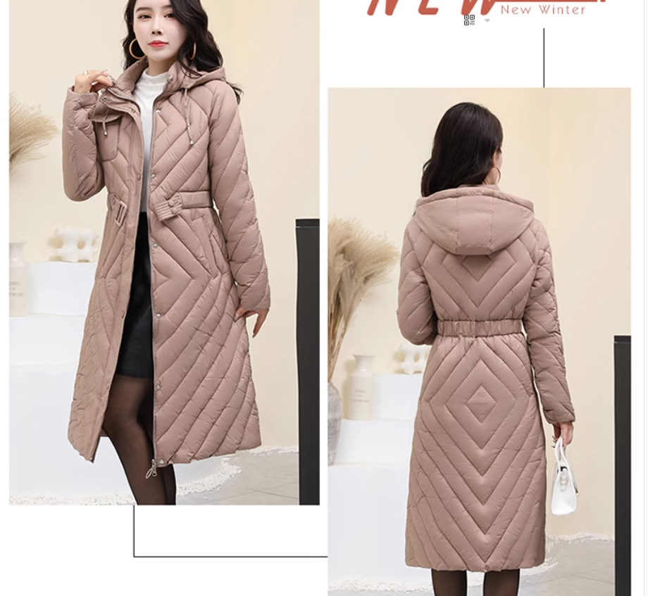 Áo Khoác Phao Bông Dày Dáng Dài Cho Mẹ AK09 - Hàng Quảng Châu Cao Cấp