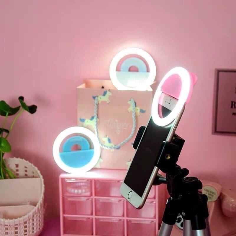 Đèn LED Selfie Đèn Tự Sướng Gắn cho Điện Thoại Hỗ Trợ Chụp Ảnh