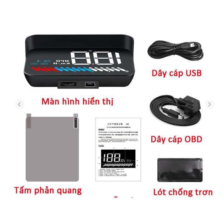 Thiết bị hiển thị trên kính lái HUD FULL OPTION OBD2 - Gia dụng SG