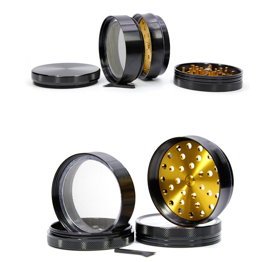 Aluminum Alloy Spice Herb Weed Grinder Mill Crusher 63mm