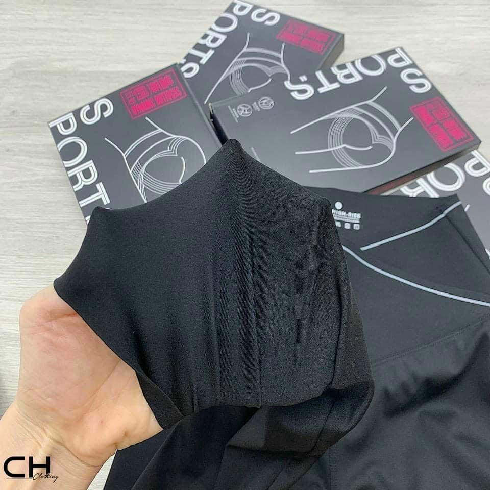 Quần legging nữ lưng cao cạp chéo gen bụng nâng mông co giãn 4 chiều Q626