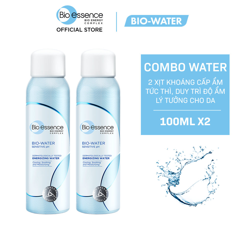 Combo 2 Nước xịt khoáng dưỡng da Bio-Water Energizing Water 100ml/chai