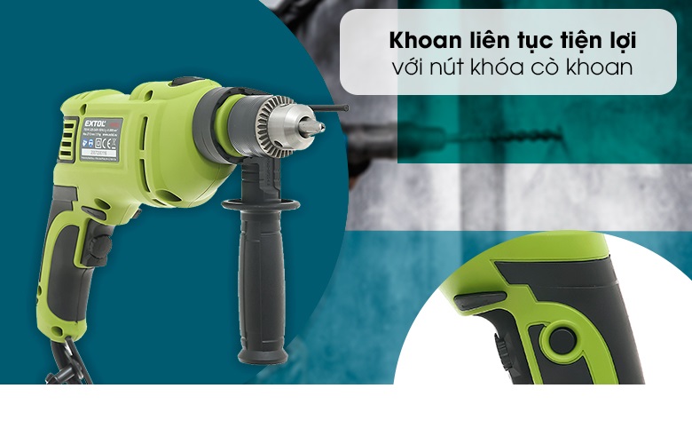 Máy khoan động lực điện 13mm Extol 401182 750W- Hàng chính hãng