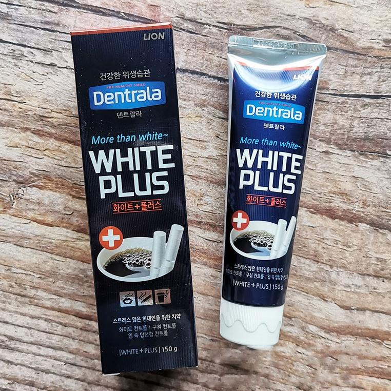 Kem đánh răng cho người hút thuốc và uống coffee Dentral Whitening Plus Hàn Quốc 150g
