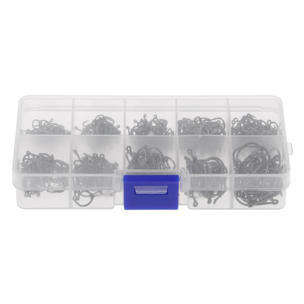 500pcs High Carbon Steel Circle Hooks Strong Fishhook