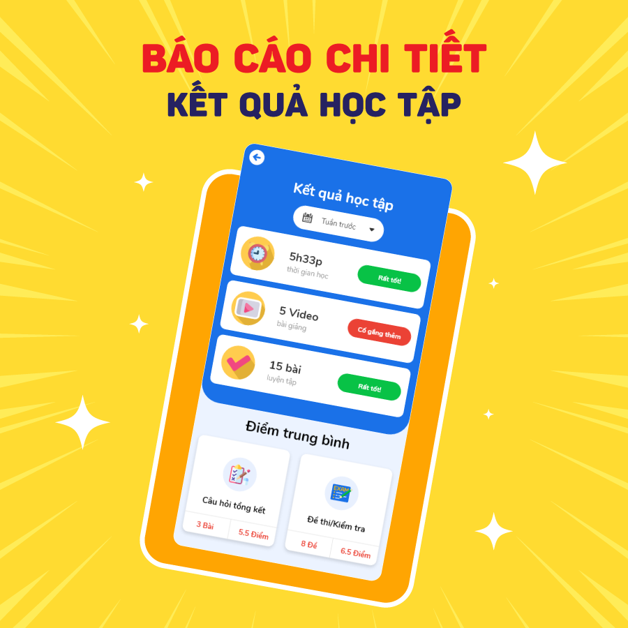 App HOC247 Kids 12 Tháng - Nền tảng học Online Tiểu Học - Toán, Tiếng Việt, Tiếng Anh & STEAM