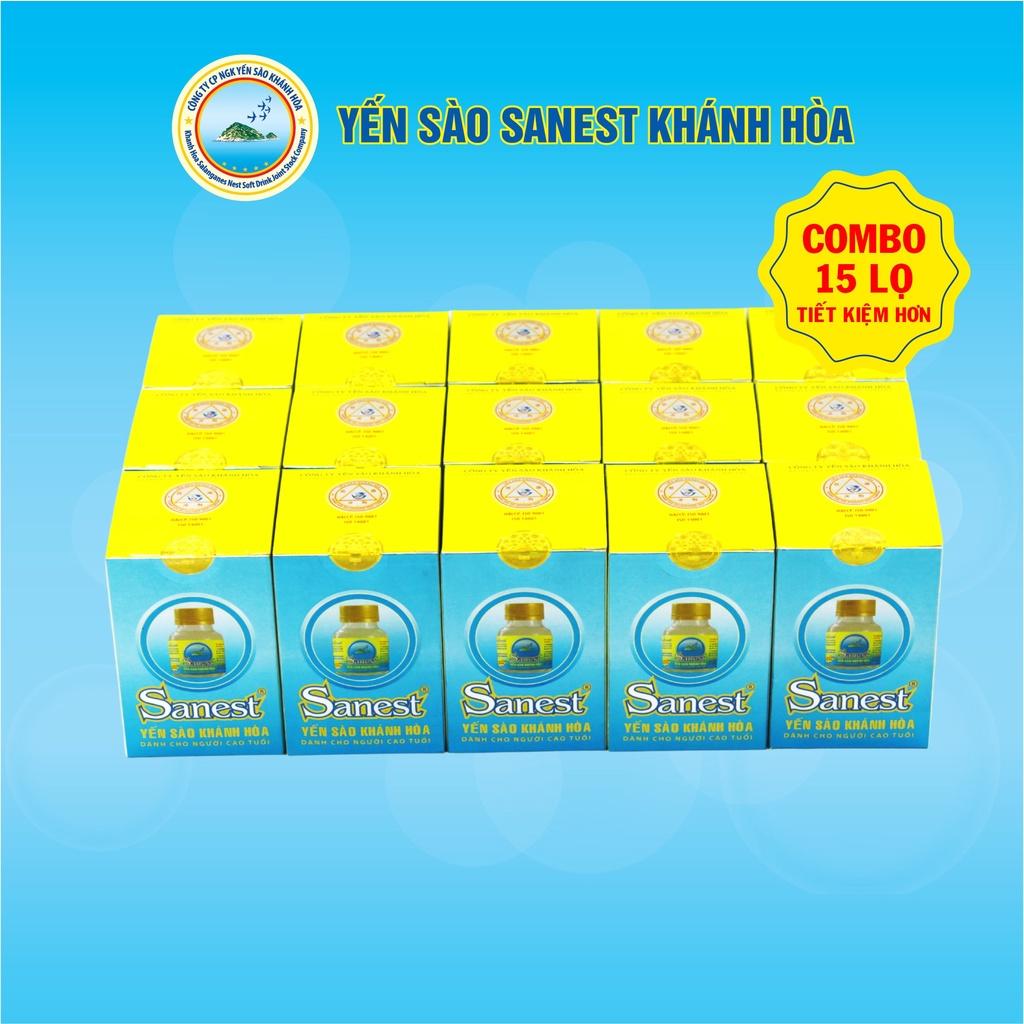 Nước yến sào Khánh Hòa Sanest dành cho người cao tuổi đóng lọ 70ml