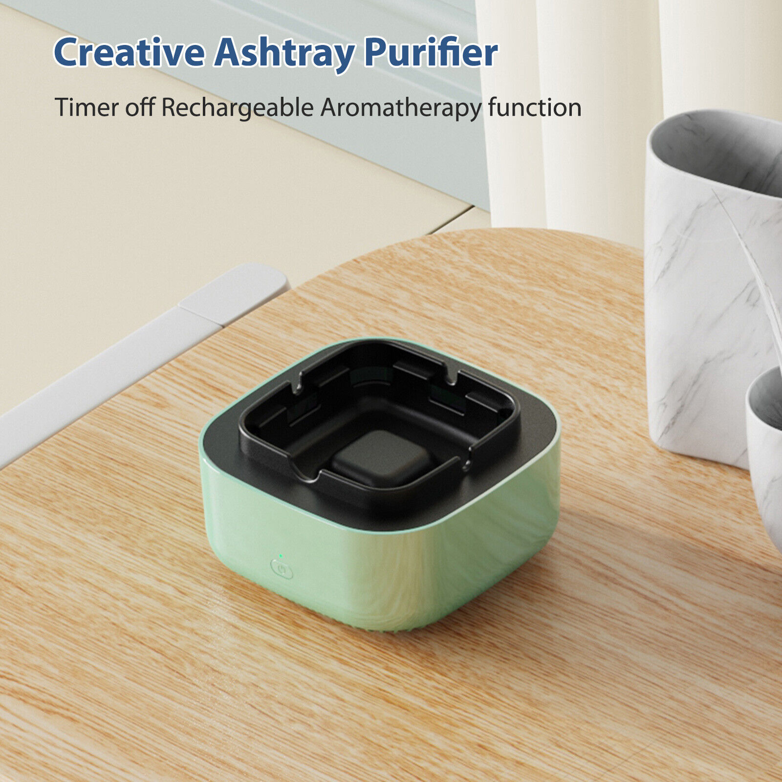 Gạt tàn không khói, khử mùi ion âm ô tô Electronic Air Purifier Ash Tray