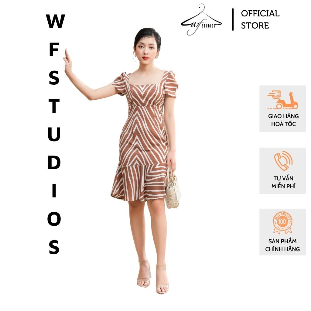 Váy cổ vuông hở lưng-Narci Dress-V03-wfstudios