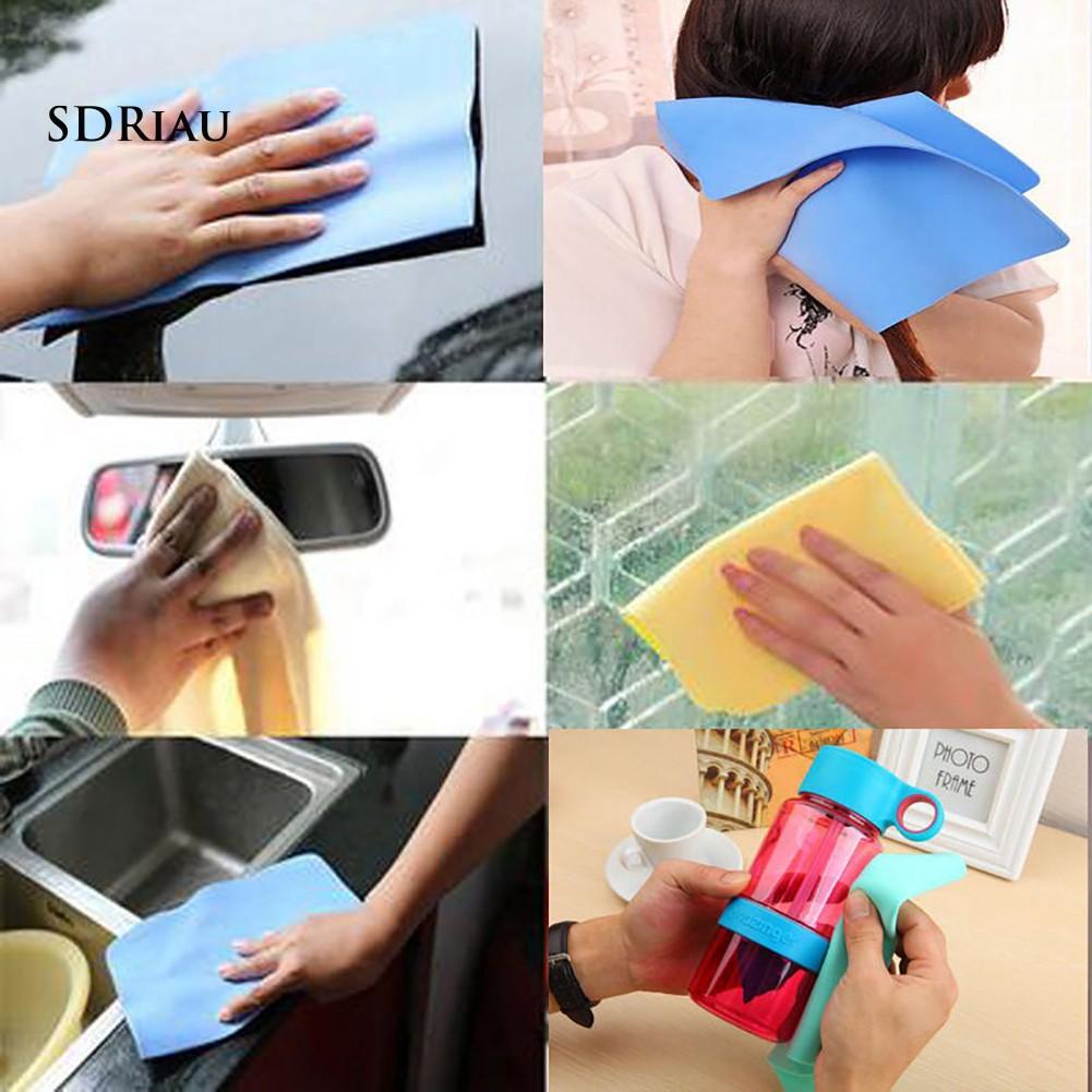 Khăn lau xe hơi chất liệu da tổng hợp thấm hút tốt