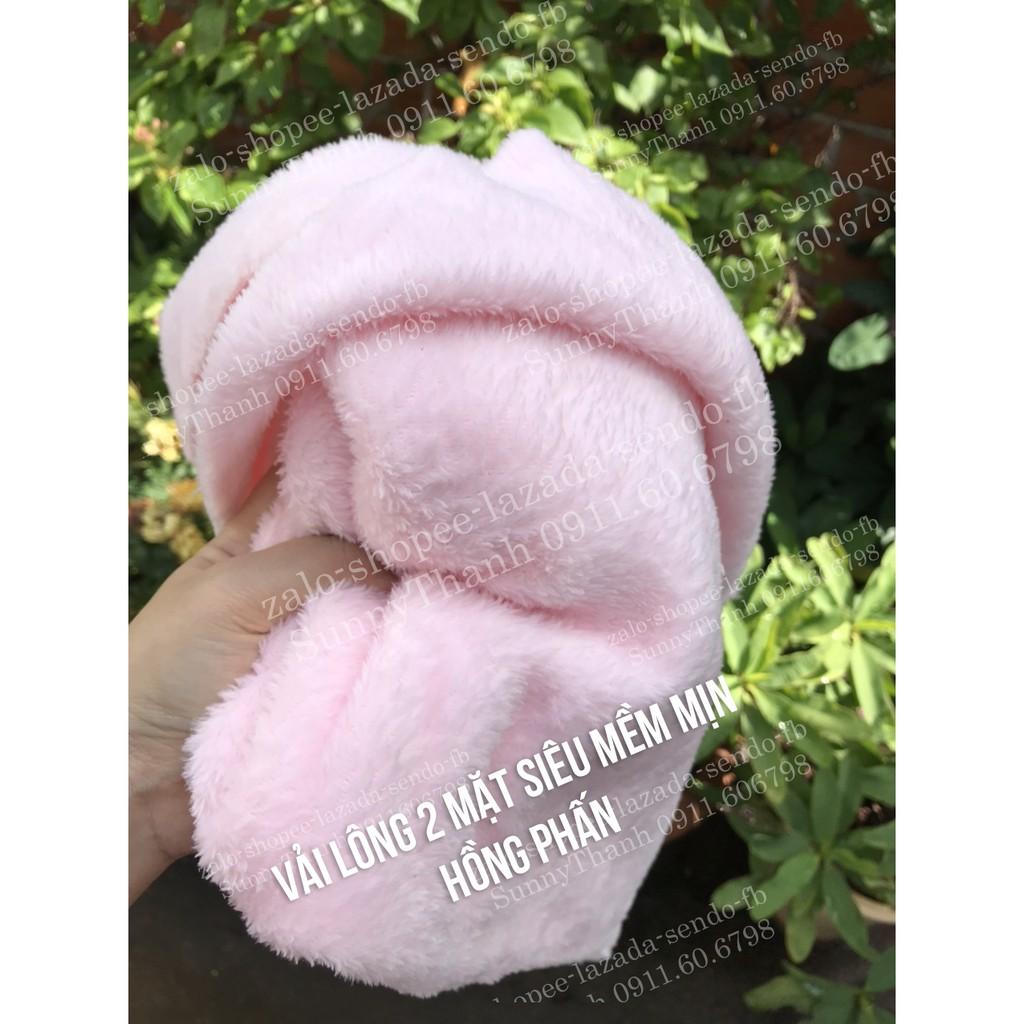 Vải lông cừu làm Chăn Hàn Quốc  làm chăn mùa đông cho bé SunnyThanh
