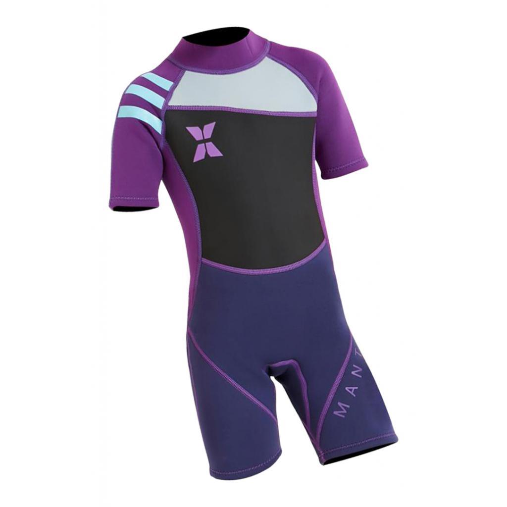 2.5mm Kids Short Sleeve Wetsuit Beach Diving  Swimsuit S