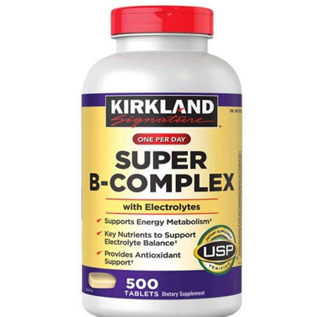 Vitamin B Kirkland Super B-Complex hỗ trợ chuyển hóa năng lượng, tăng hấp thụ dinh dưỡng, cải thiện suy nhược, thêm chất chống oxy hóa - OZ Slim Store