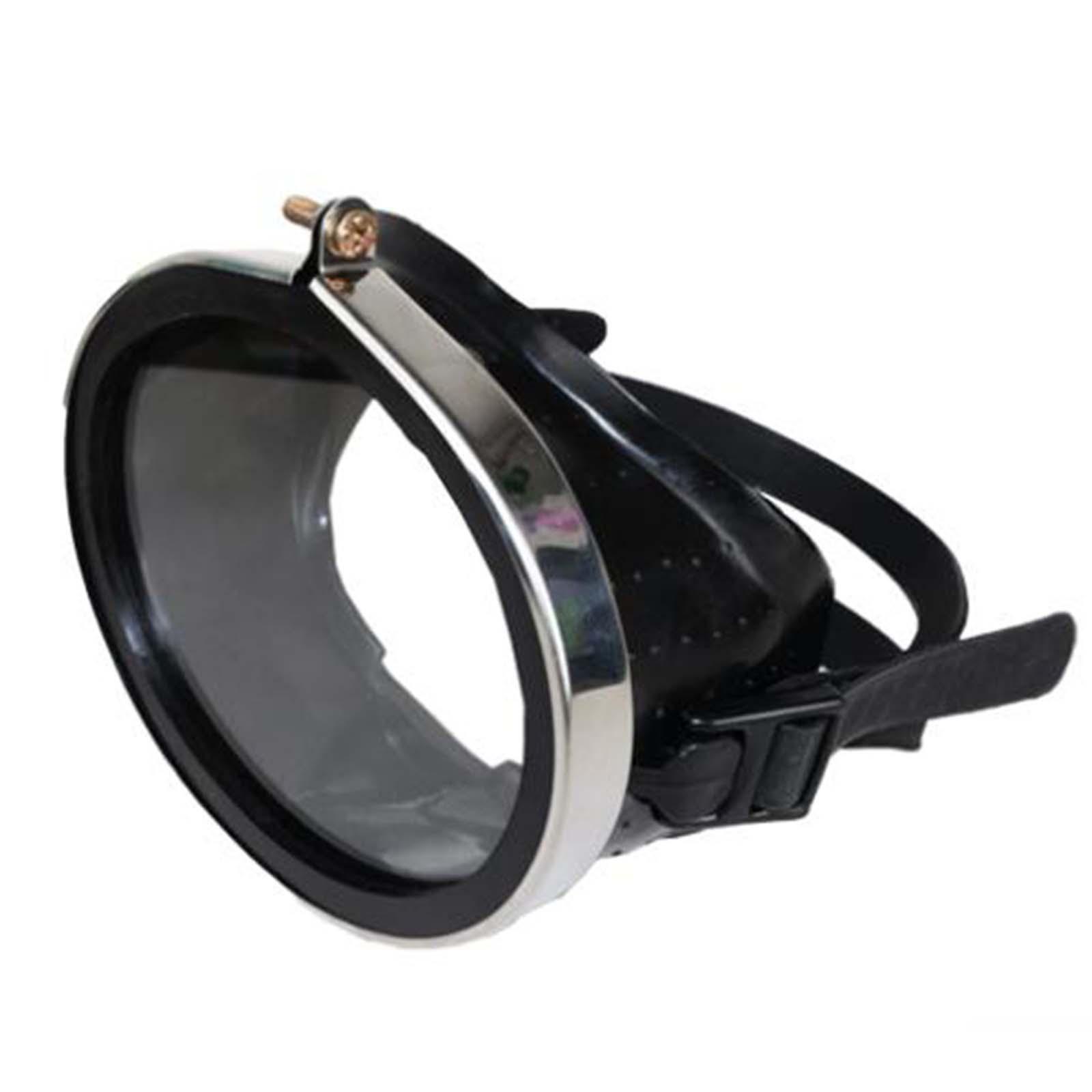 Classic Oval Dive Mask Silicone Comfort Fit Fog Free Large Tempered Glass Lens Snorkeling & Spearfishing Diving Goggles