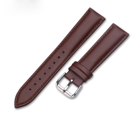 Dây da đồng hồ nam nữ DA BÒ THẬT MỊN 4 lớp, siêu mềm KHÓA CÀI thép không gỉ 316L