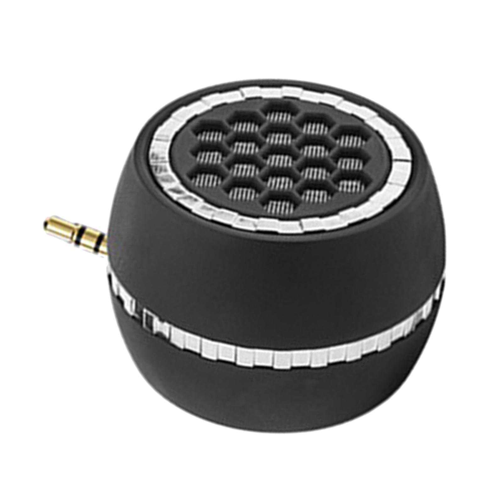 Wireless Mini Speaker with 3.5mm AUX Audio Jack for Mobile Phone Computer Black