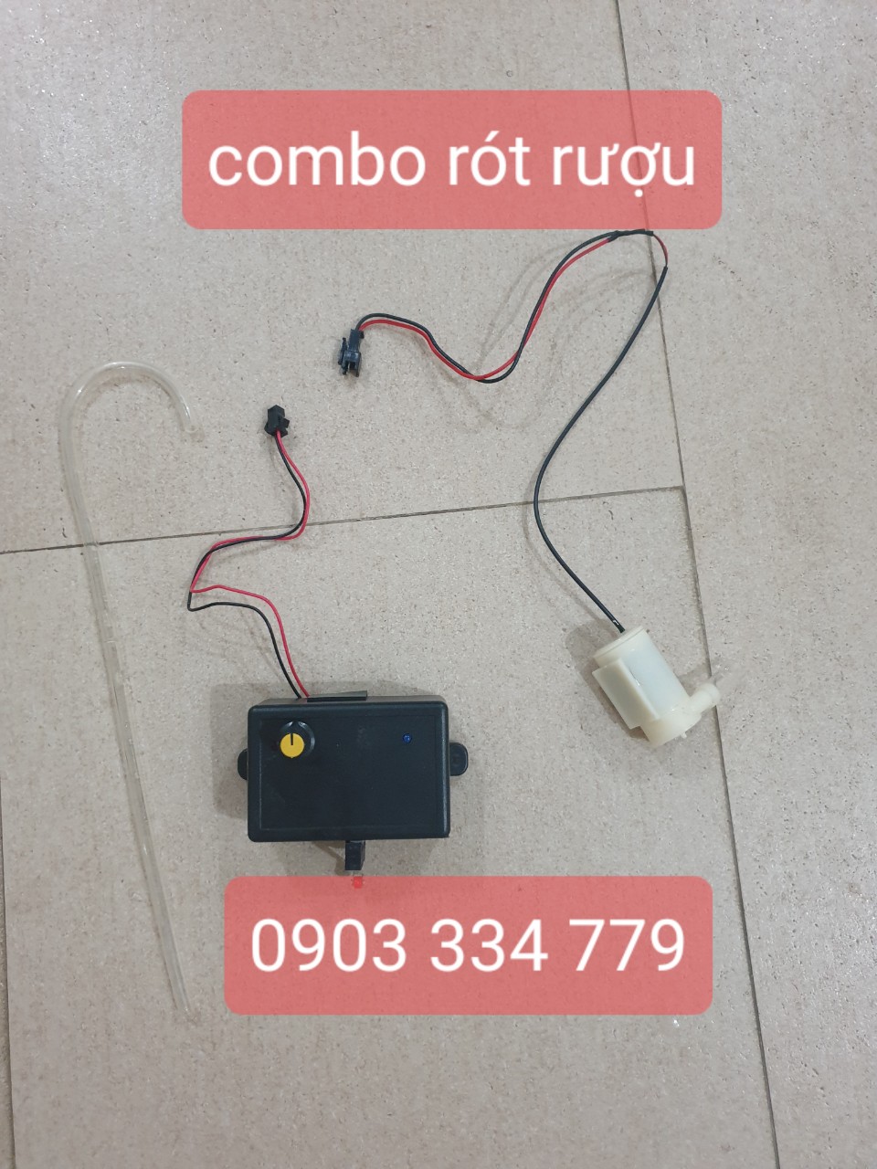Combo rót ruou bơm chìm công tắt hành trình