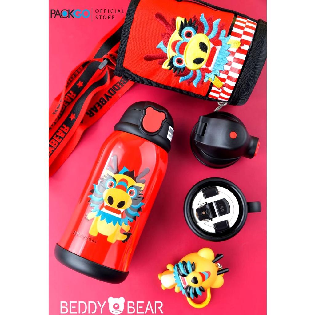 Bình giữ nhiệt cho Bé Chính hãng 100% BEDDYBEAR - Dung tích 630 ml - 3 Nắp thay thế tặng kèm móc khóa Dragon -Con Rồng - Phù hợp Bé từ 2 tuổi trở lên