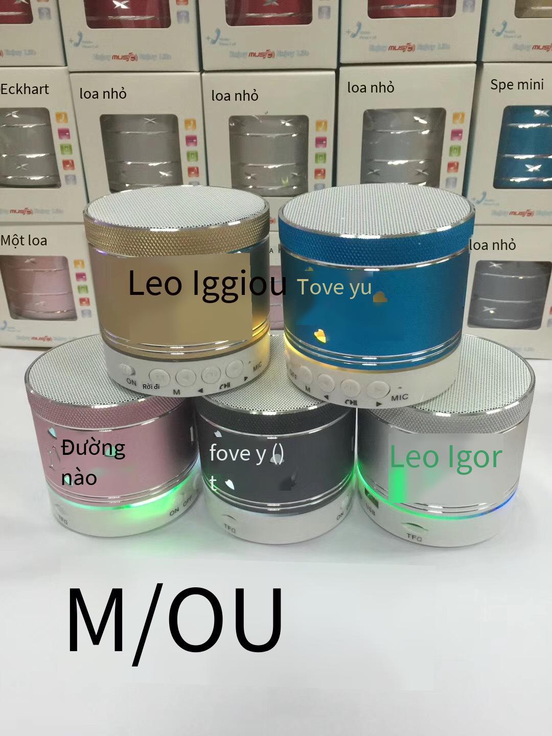 Phong cách mới nhất M10U loa siêu trầm phát sáng loa bluetooth không dây loa bluetooth di động ngoài trời loa thẻ không dây