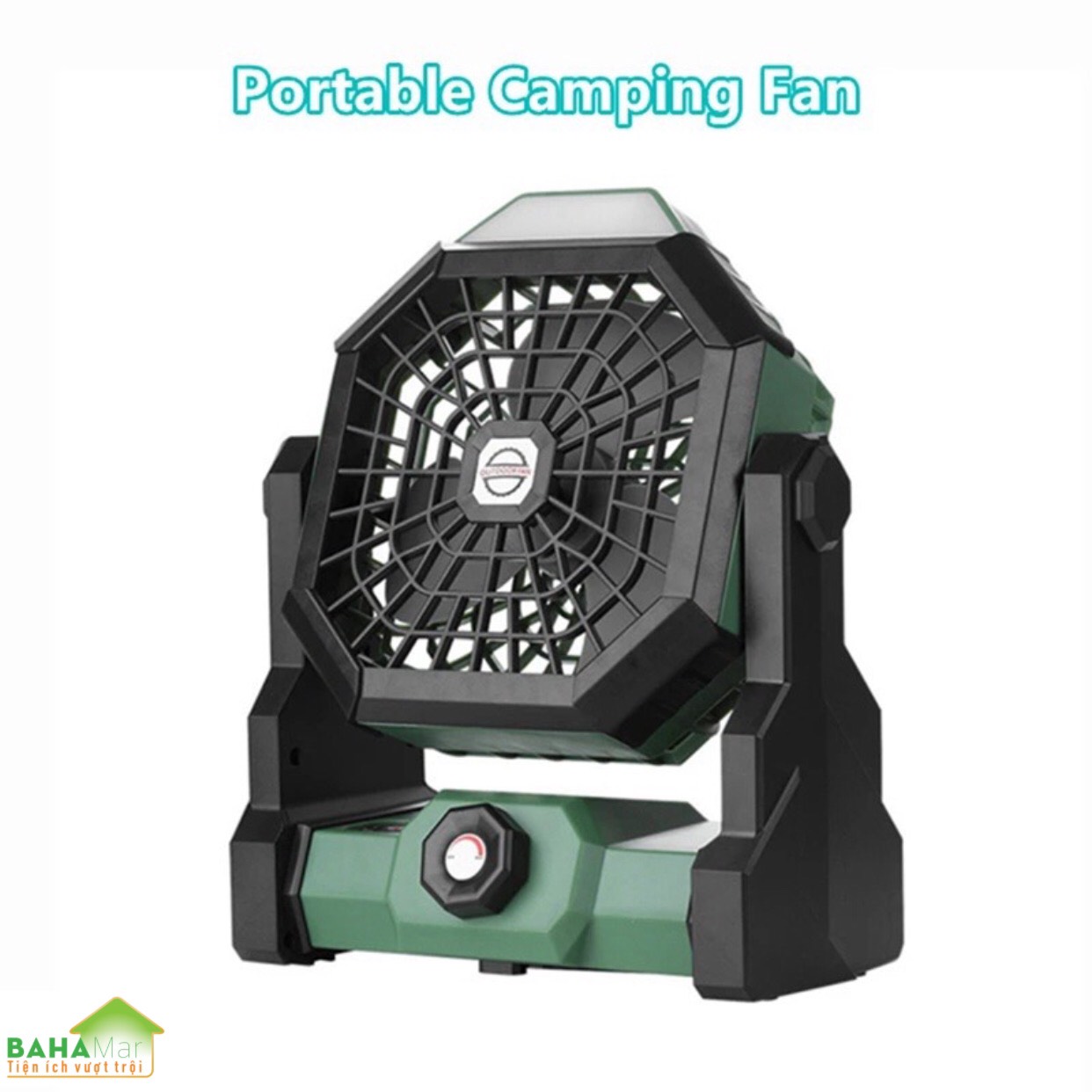 QUẠT DI ĐỘNG SẠC ĐIỆN ĐIỀU CHỈNH TỐC ĐỘ VÔ CẤP CÓ TÍCH HỢP ĐÈN LED "BAHAMAR" có thể được sử dụng trong cắm trại và ngoài trời