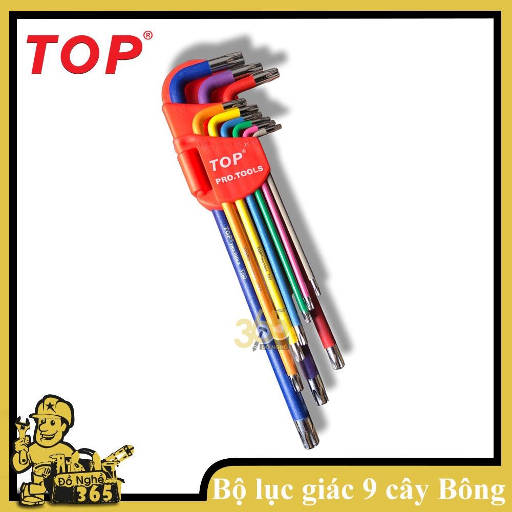 BỘ LỤC GIÁC 9 CÂY BÔNG MÀU TOP