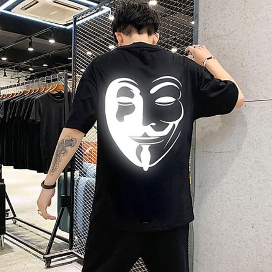 Áo Thun  Phản Quang  Nam Nữ In hình MẶT HACKEer, áo chất, đi đêm, đi phượt bao ngầu, nhìn đã mắt