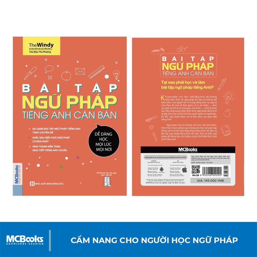 Sách - Bài Tập Ngữ Pháp Tiếng Anh Căn Bản Dành Cho Người Mới Bắt Đầu - Học Kèm App Online