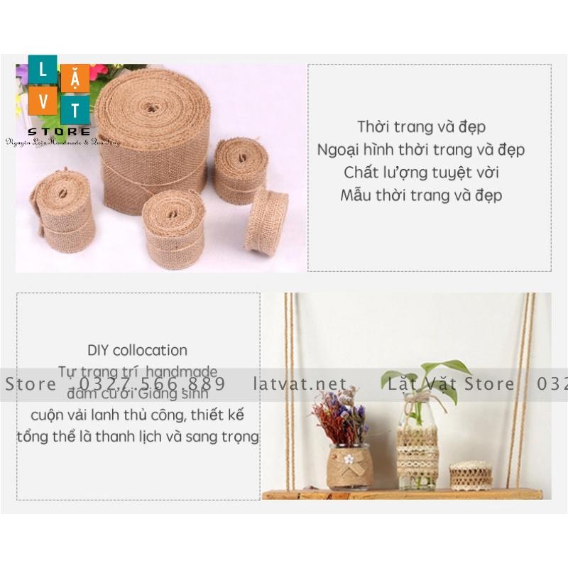Ruy băng sợi đay trơn nhiều kích thước,DIY trang trí, handmade, tiệc cưới, Giáng sinh làm từ sợi đay, ribbon Decor.