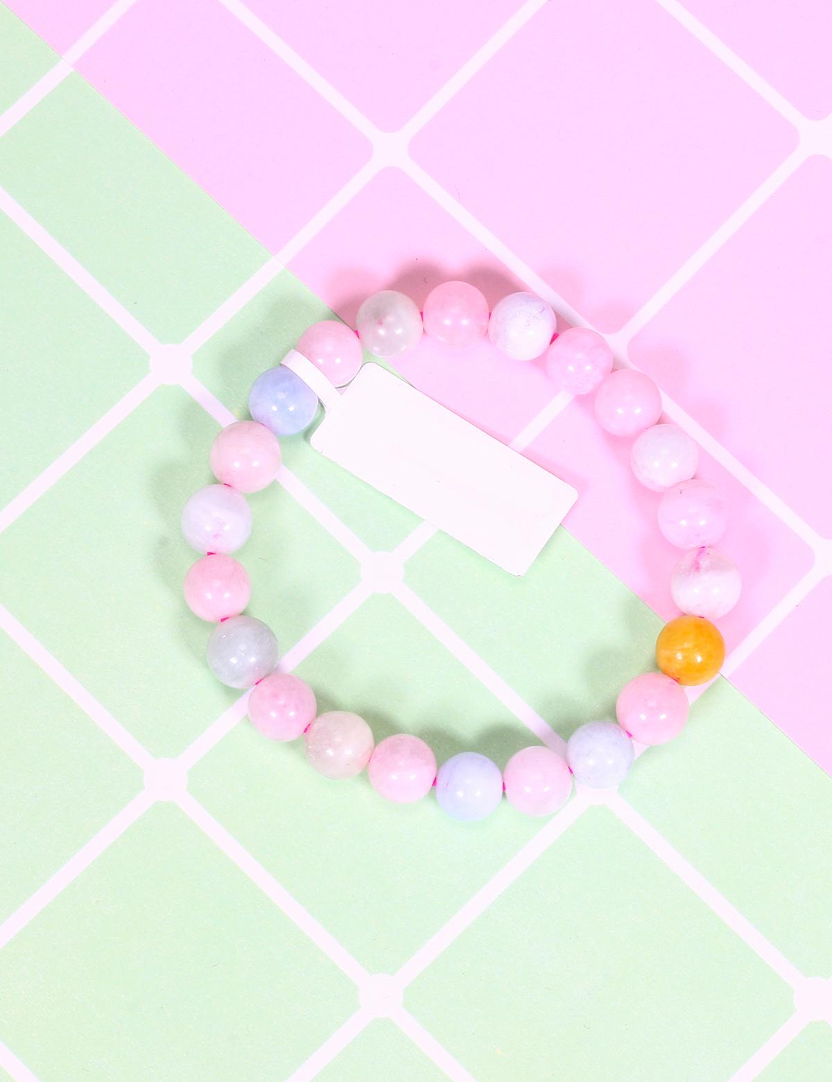 Vòng tay đá Beryl đa sắc size hạt 8mm - Ngọc Quý Gemstones