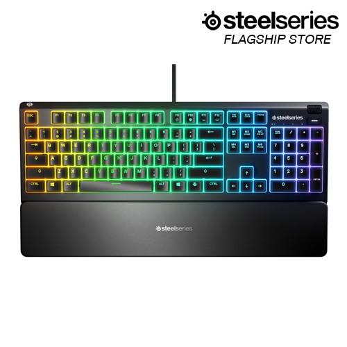 Bàn phím gaming có dây Steelseries Apex 3 RGB chống tràn chuẩn IP32 - Chính Hãng