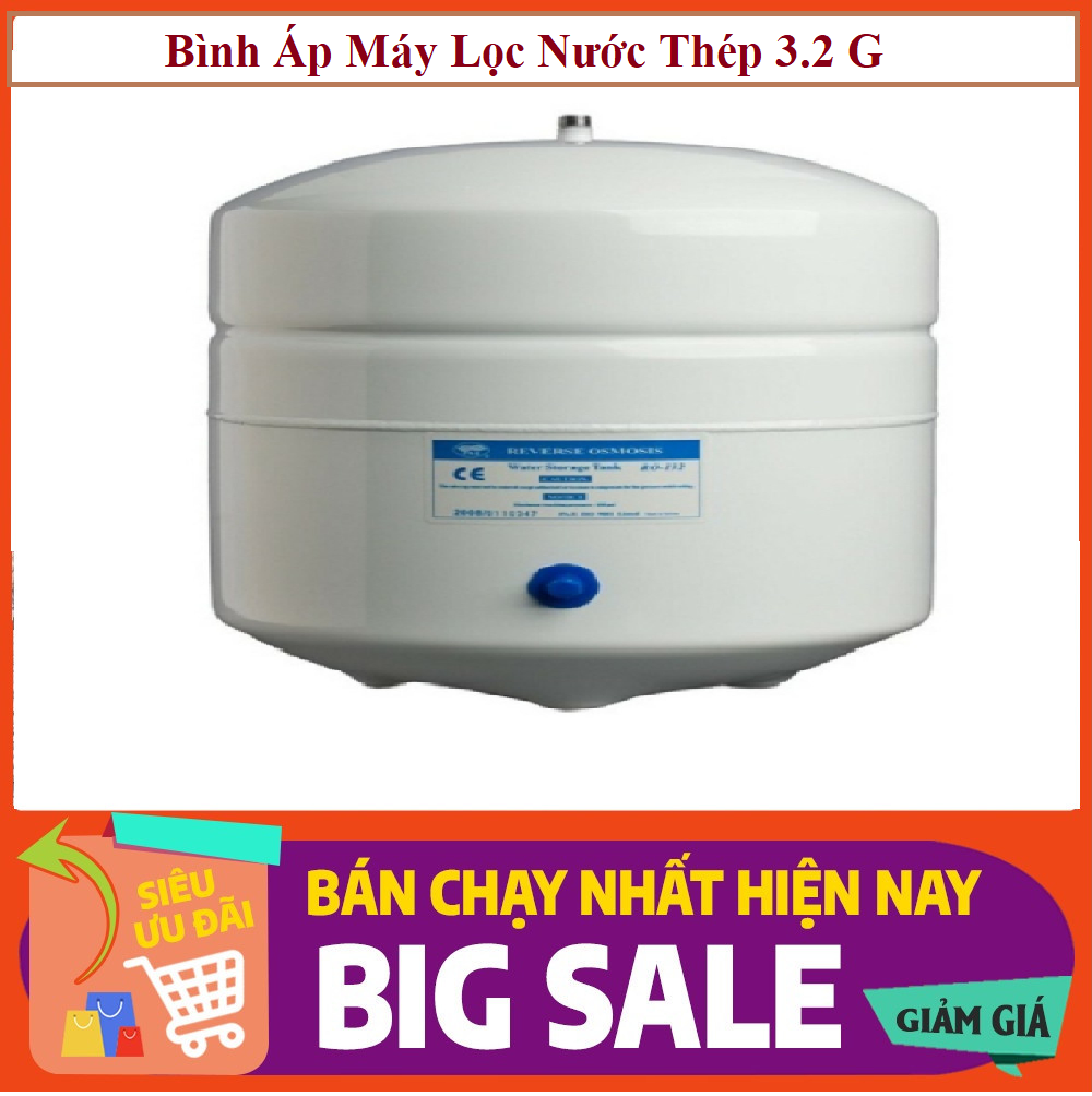 BÌNH ÁP THÉP 4.0G - DÙNG CHO MÁY LỌC NƯỚC RO