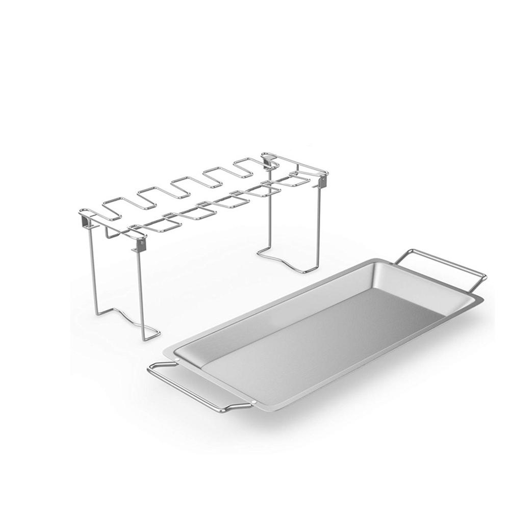 Bếp Nướng Phụ Kiện Tainless Thép Gà Chân Trống Nướng Đế Đứng Thịt Nướng Không Dính Giá