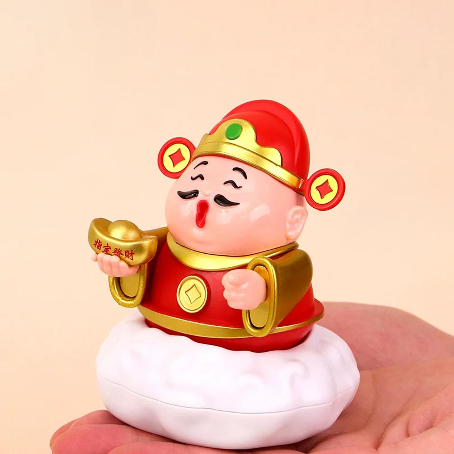 Mô Hình Thần Tài Lắc Đầu - Trang Trí Tết - E1002 - Màu Đỏ