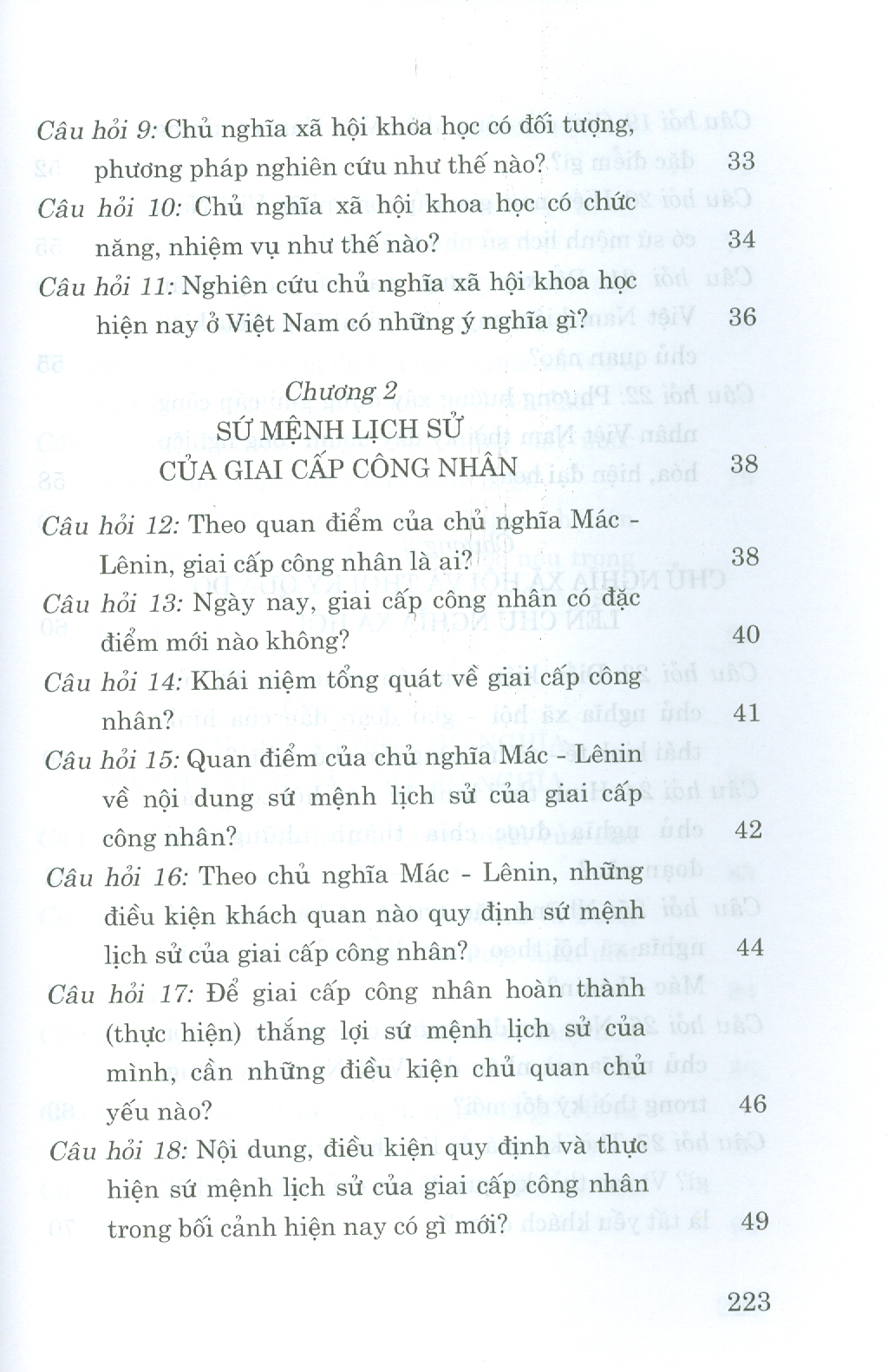 Hỏi - Đáp Môn Chủ Nghĩa Xã Hội Khoa Học (Dành cho bậc đại học hệ chuyên và không chuyên lý luận chính trị)