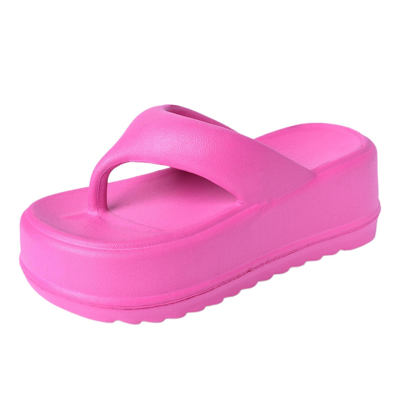 Women Slippers Summer, Flip Flops, Support Comfort, Eva, Height 7cm Fashion Accessories Slide Sandals Women Platform Sandals for Home
