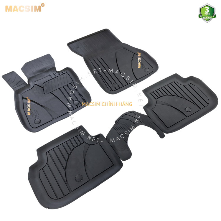 #1 series,Thảm lót sàn ô tô nhựa TPE Silicon xe  BMW 1-Series 2019+  Back,  Nhãn hiệu Macsim