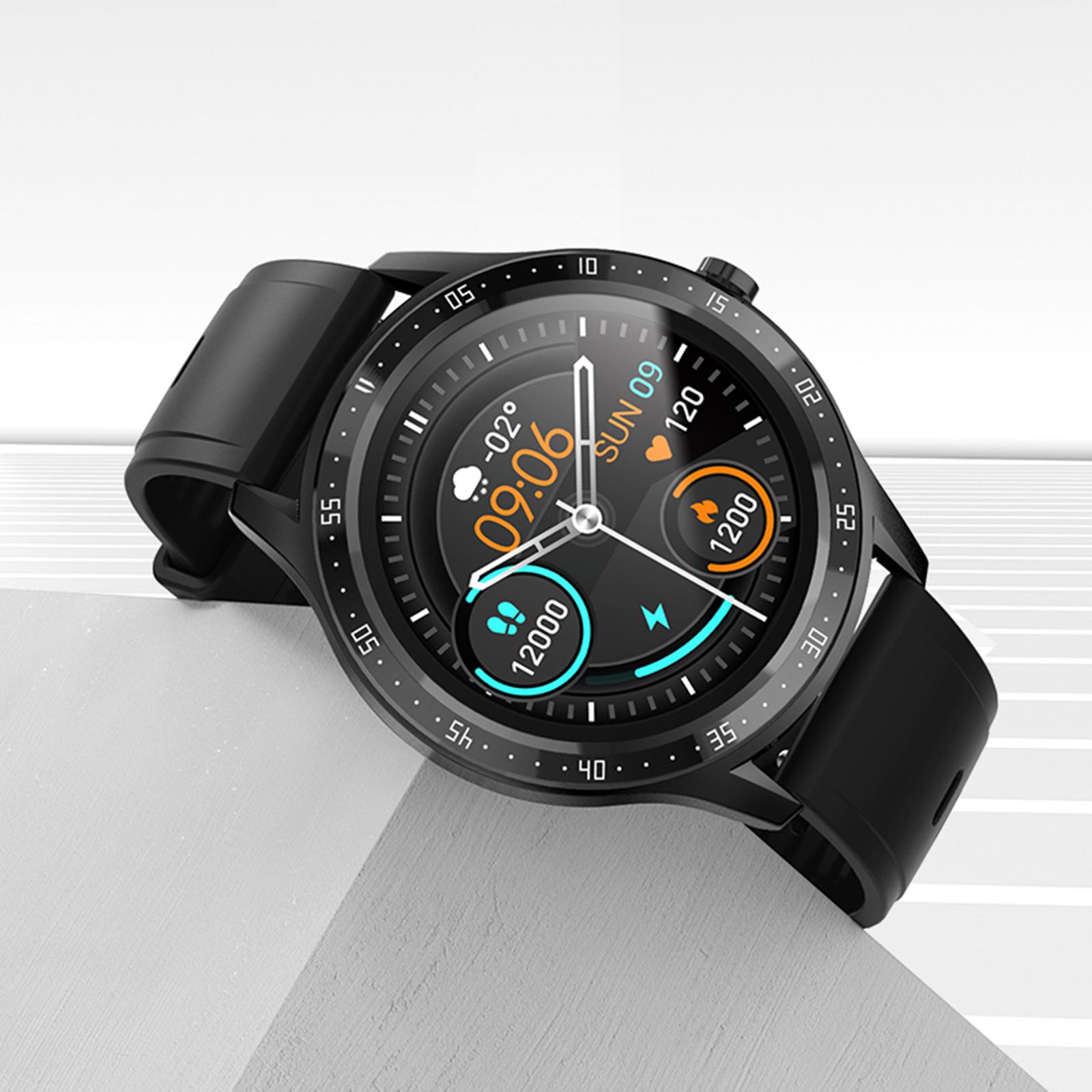 Sports Smartwatch 1.28 inch Bluetooth Call Pedometer Touch Screen Black