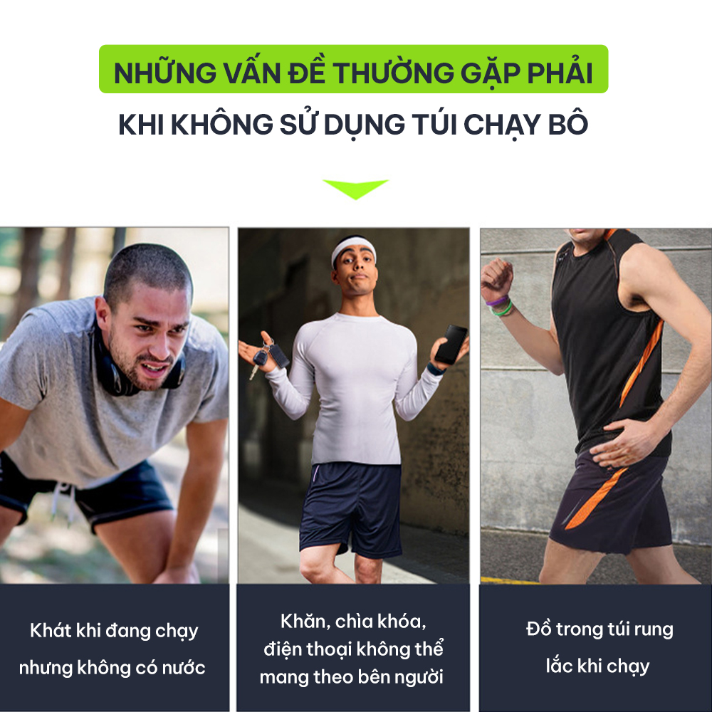 Túi đeo chạy bộ, đai chạy bộ chống nước, phản quang GoodFit GF119RB túi đeo hông chạy bộ đựng điện thoại