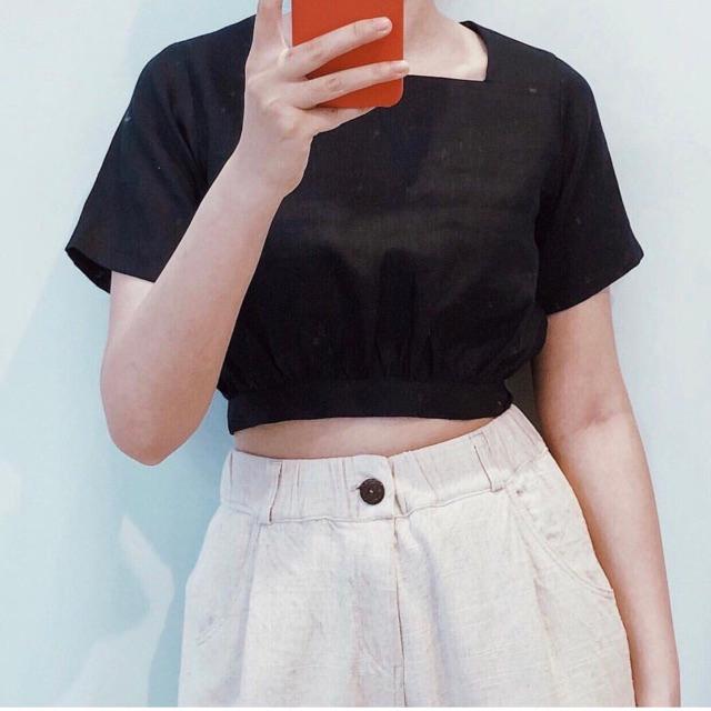 Her croptop cột nơ sau