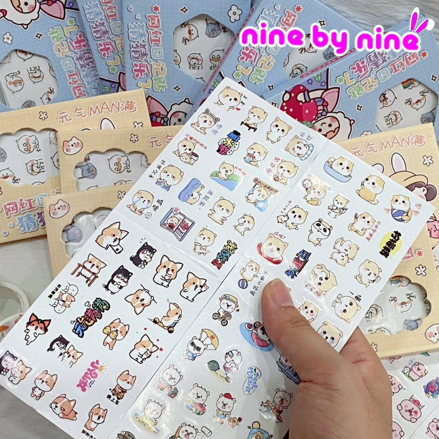 Sticker dây dài dạng hộp