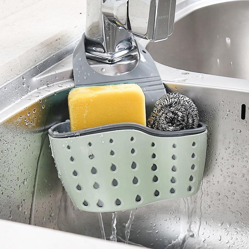 Giỏ nhựa đựng đồ treo vòi rửa chén bát, vòi nhà tắm 2 lớp dày dặn cao cấp