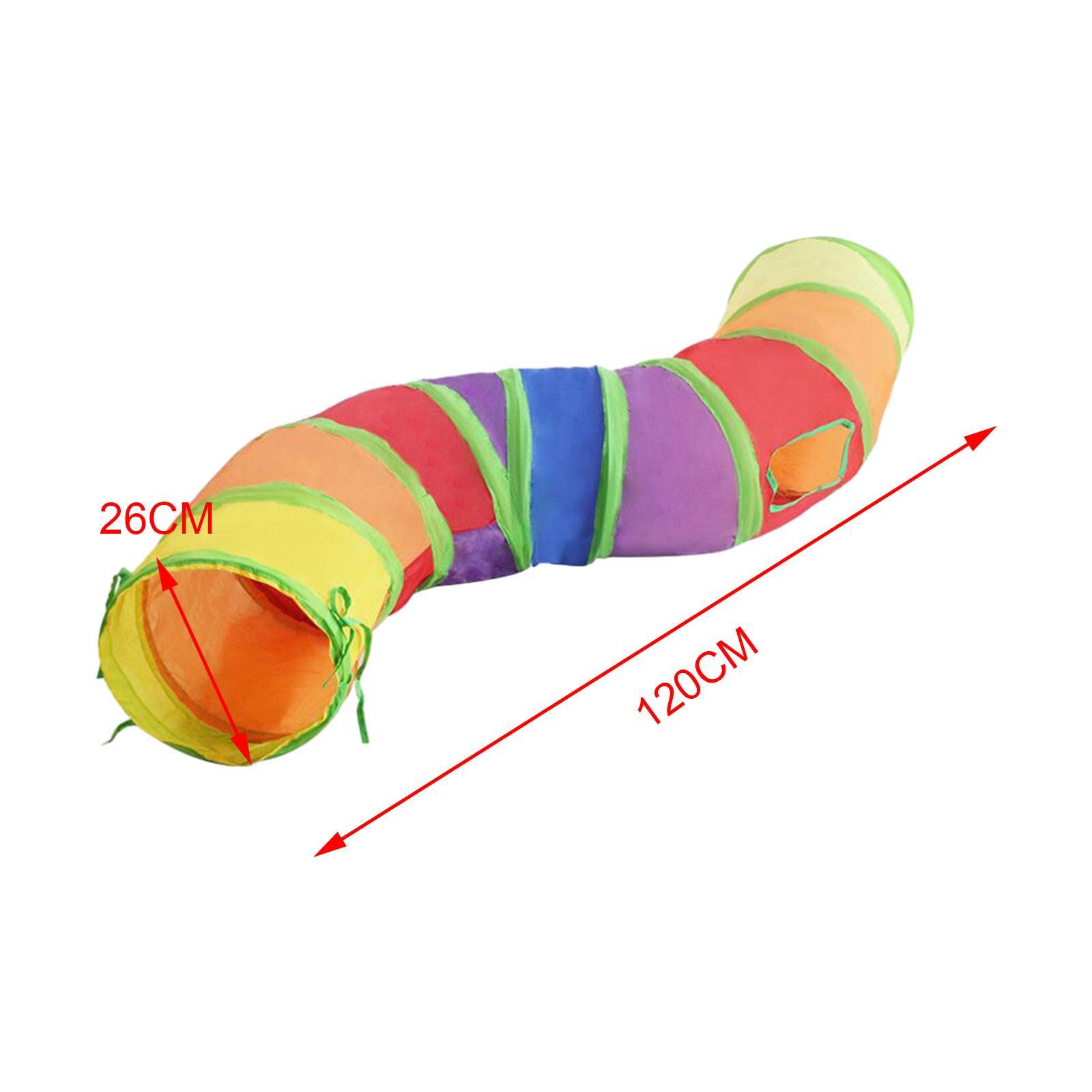 Collapsible Cat Tunnel Rabbit Tunnel Interactive Hiding Training S Shaped Cat Tube Cat Playing Tunnel for Bunnies Puppy Dogs