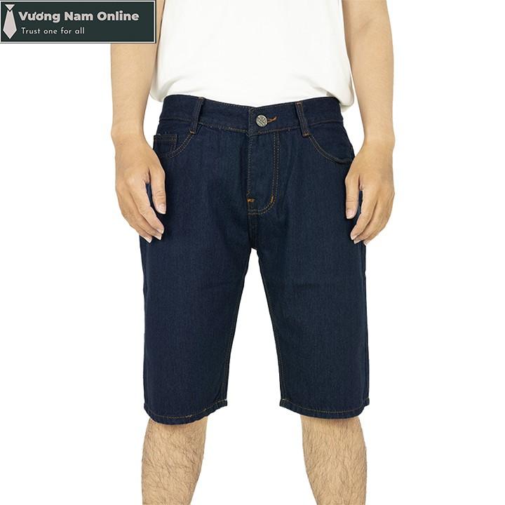 Quần short jean nam ngắn cao cấp big size chất bò kiểu trơn đơn giản