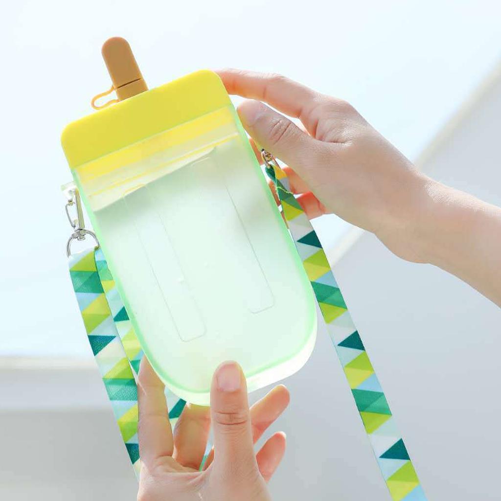 2pcs Water Bottles with Straws Kawaii Teen Drinking Cups Juice Water Jug