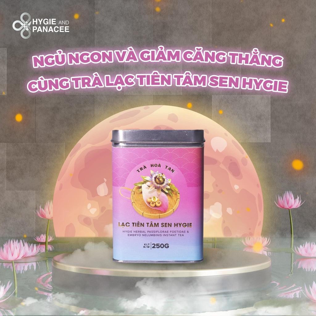 Trà lạc tiên tâm sen Hygie hộp giấy 120g - dạng hòa ta tiện lợi, thơm ngon, đậm đặc, hỗ trợ mất ngủ