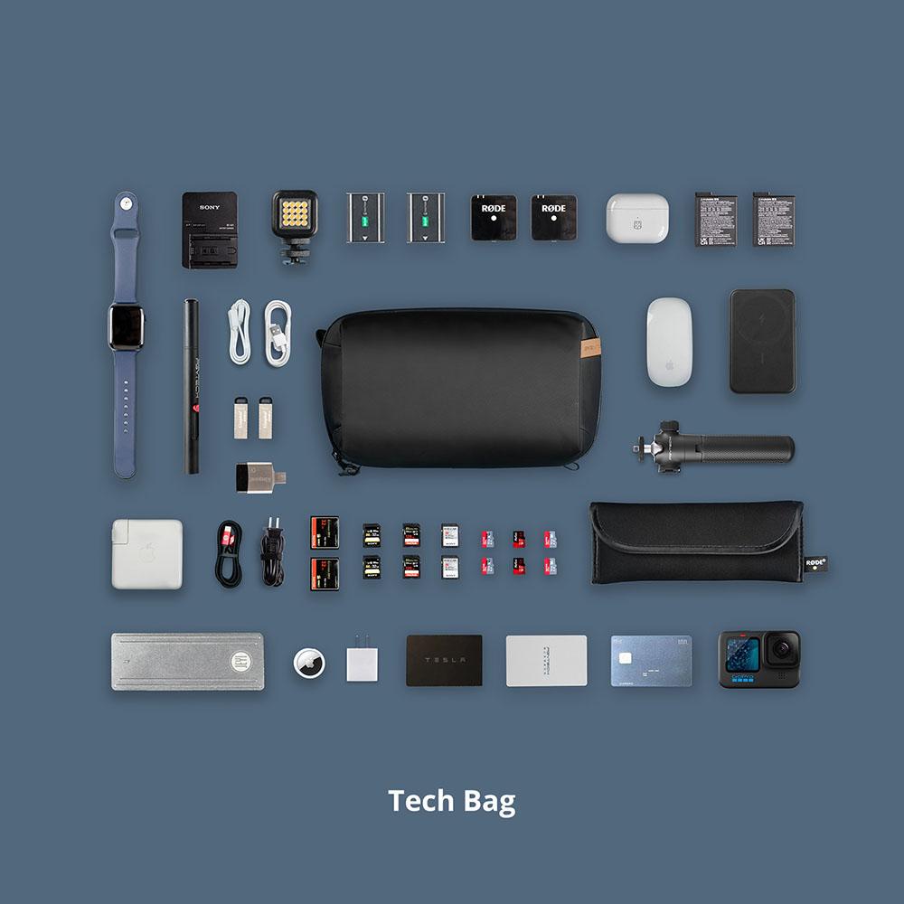 PgyTech Tech tổ chức Túi Túi chống thấm nhỏ Tháp ống kính công nghệ và Túi phụ kiện cho Cáp, Thẻ SD Photography